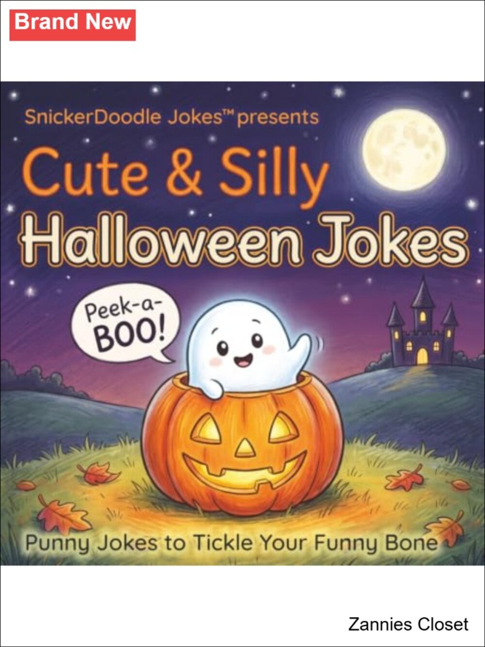 👻 Halloween Jokes Punny Kids Paperback Joke Book Not-Too-Spooky Humor Gift